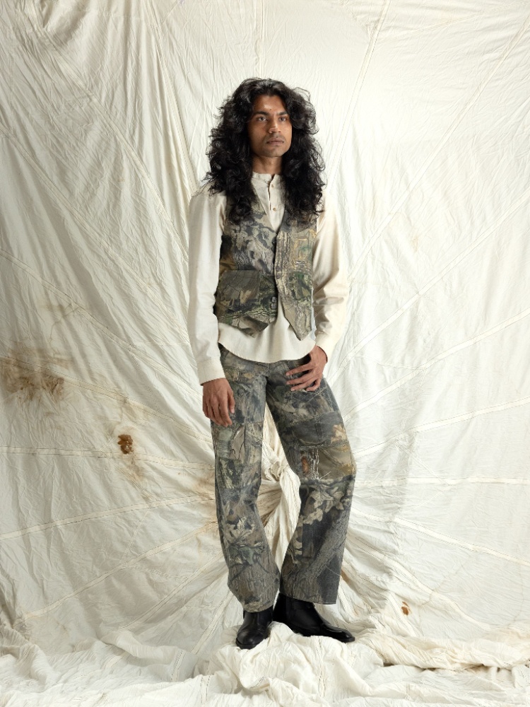A camo look from Rkive City's latest collection