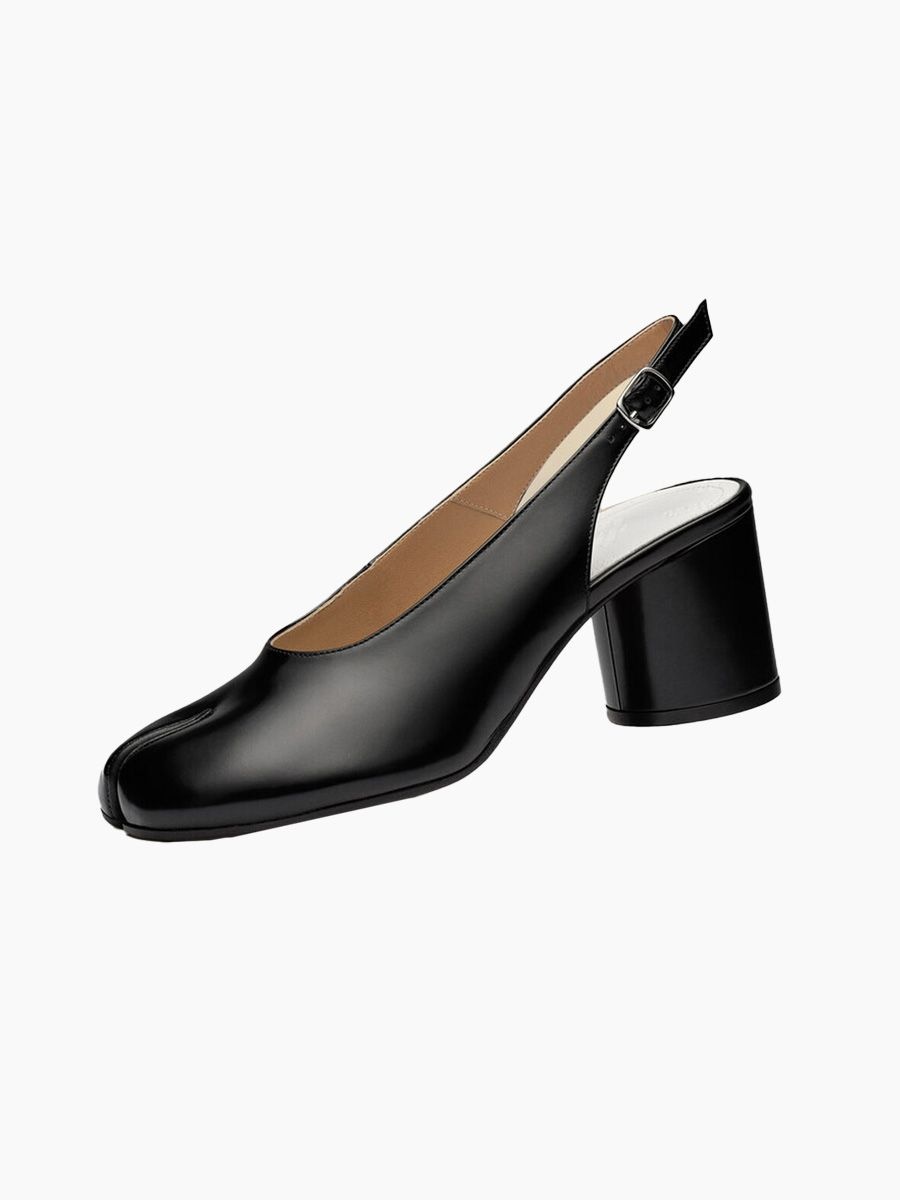 Maison Margiela Paris Tabi Leather Slingback Shoes