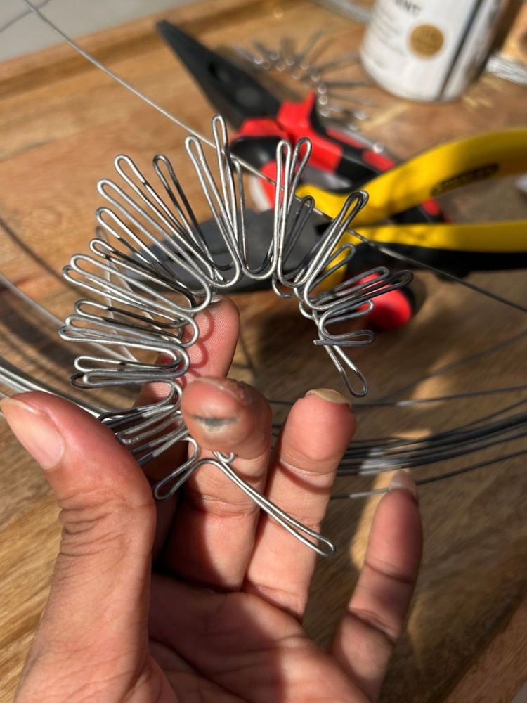 A glimpse at the process of making his ear cuffs