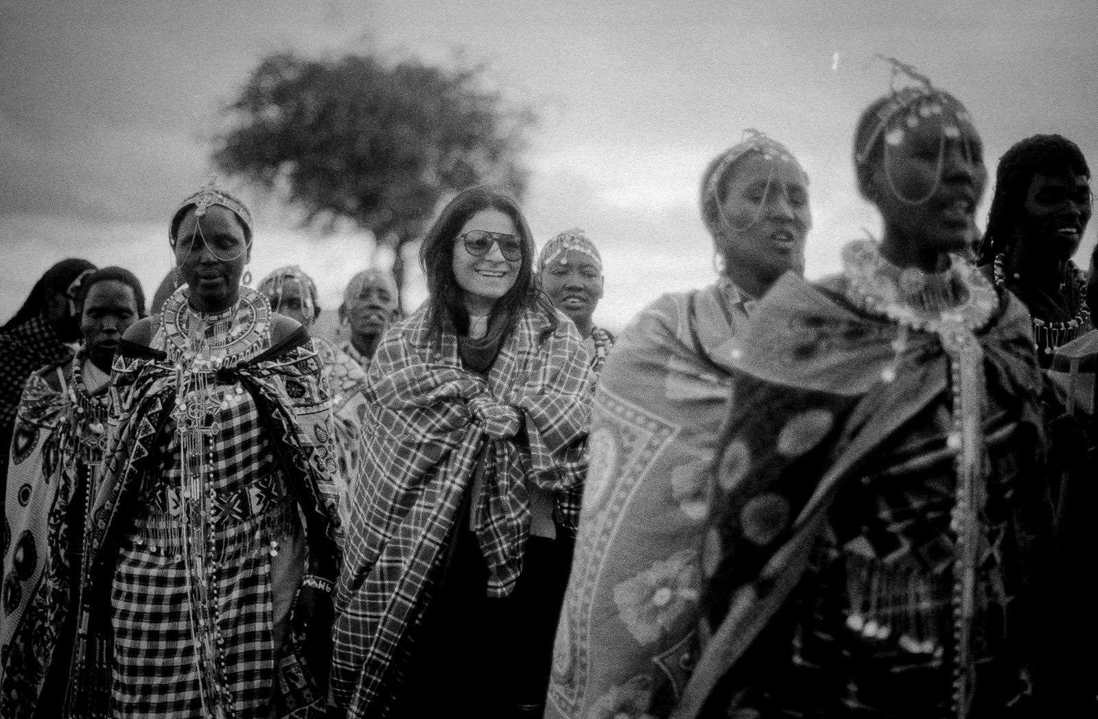Saanya Sharma at Adamu, a Maasai ceremony