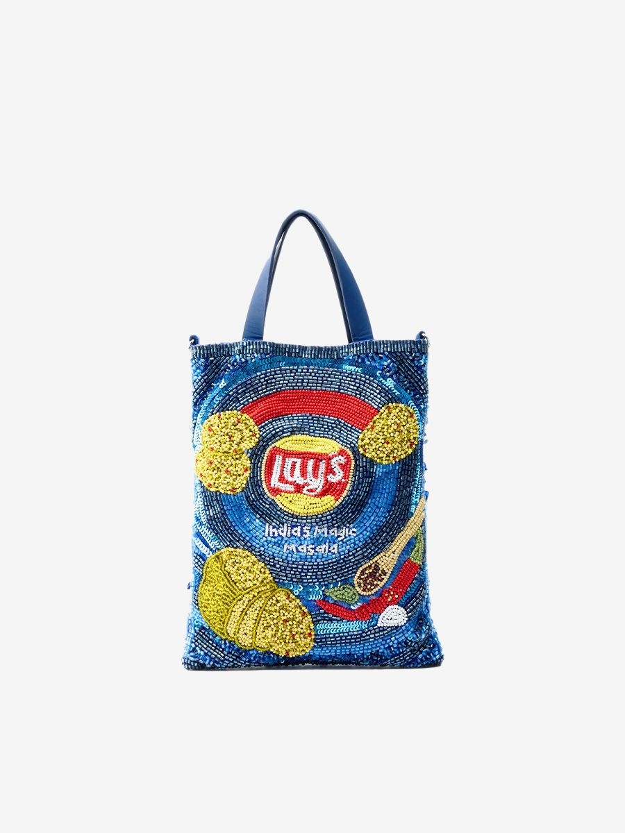 Mirchi by Kim Blue Lays bag