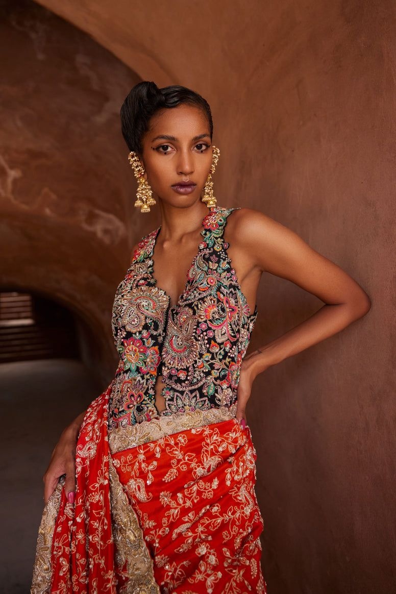 Manohar blouse, Mrunalini Rao