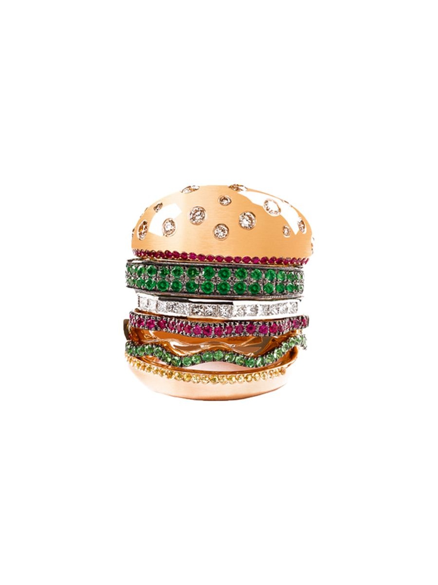 Veggie Burger ring, Nadine Ghosn