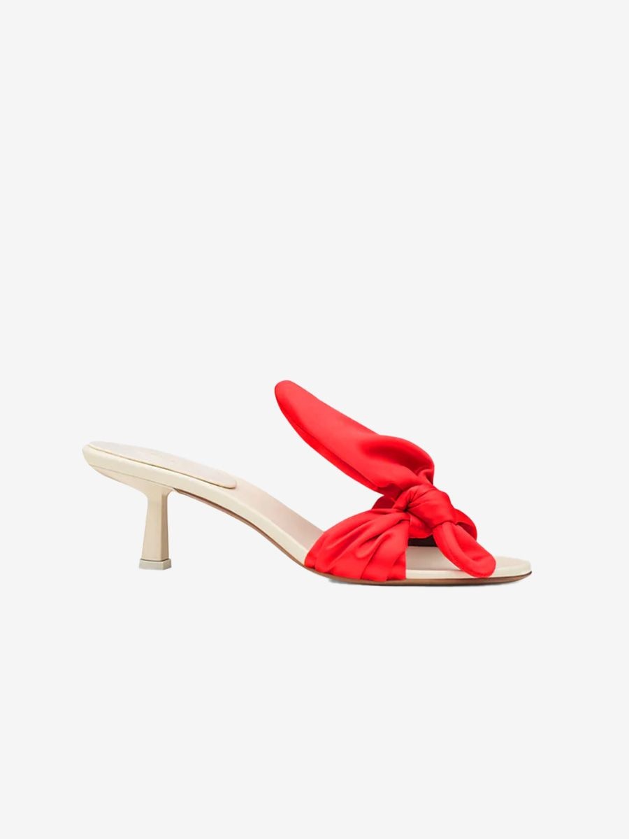 Neous Diana sandals in red and cream