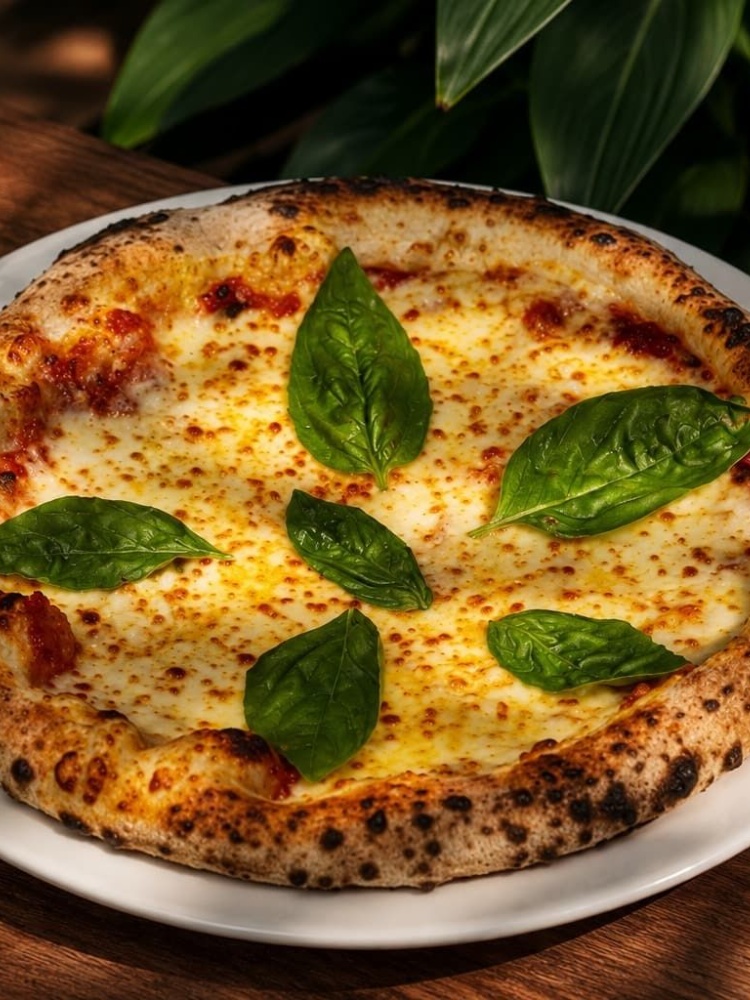 Classic cheese with basil