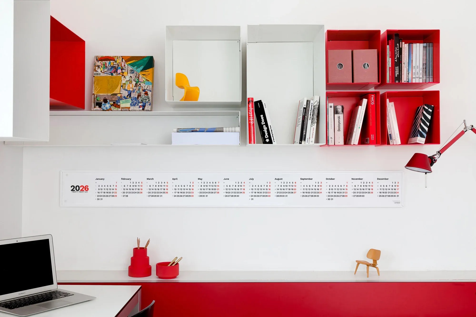 Octagon horizontal calendar