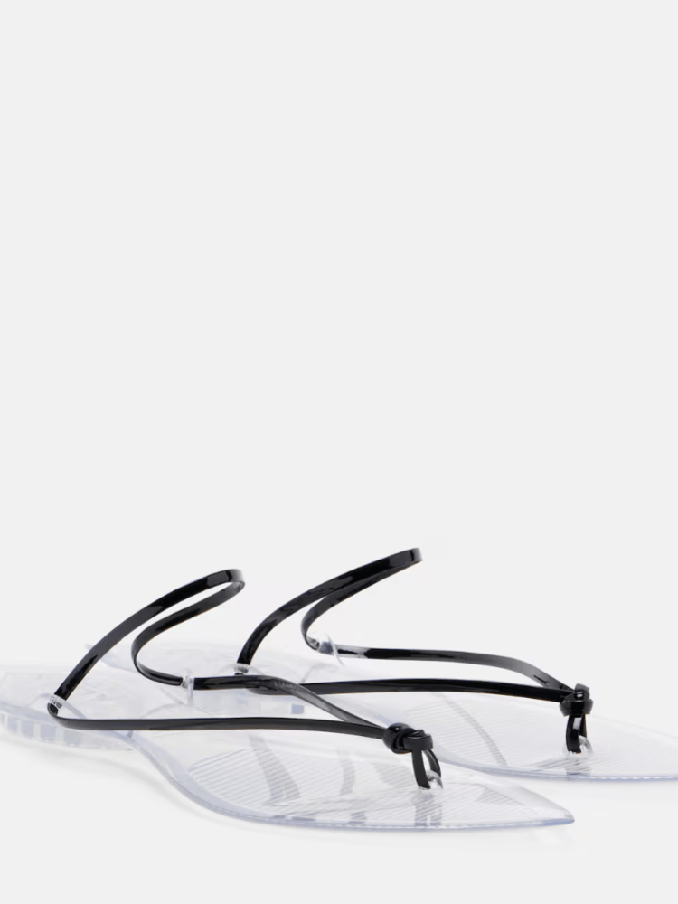 Invisible leather thong sandals, Alaïa, ₹60,539 approx