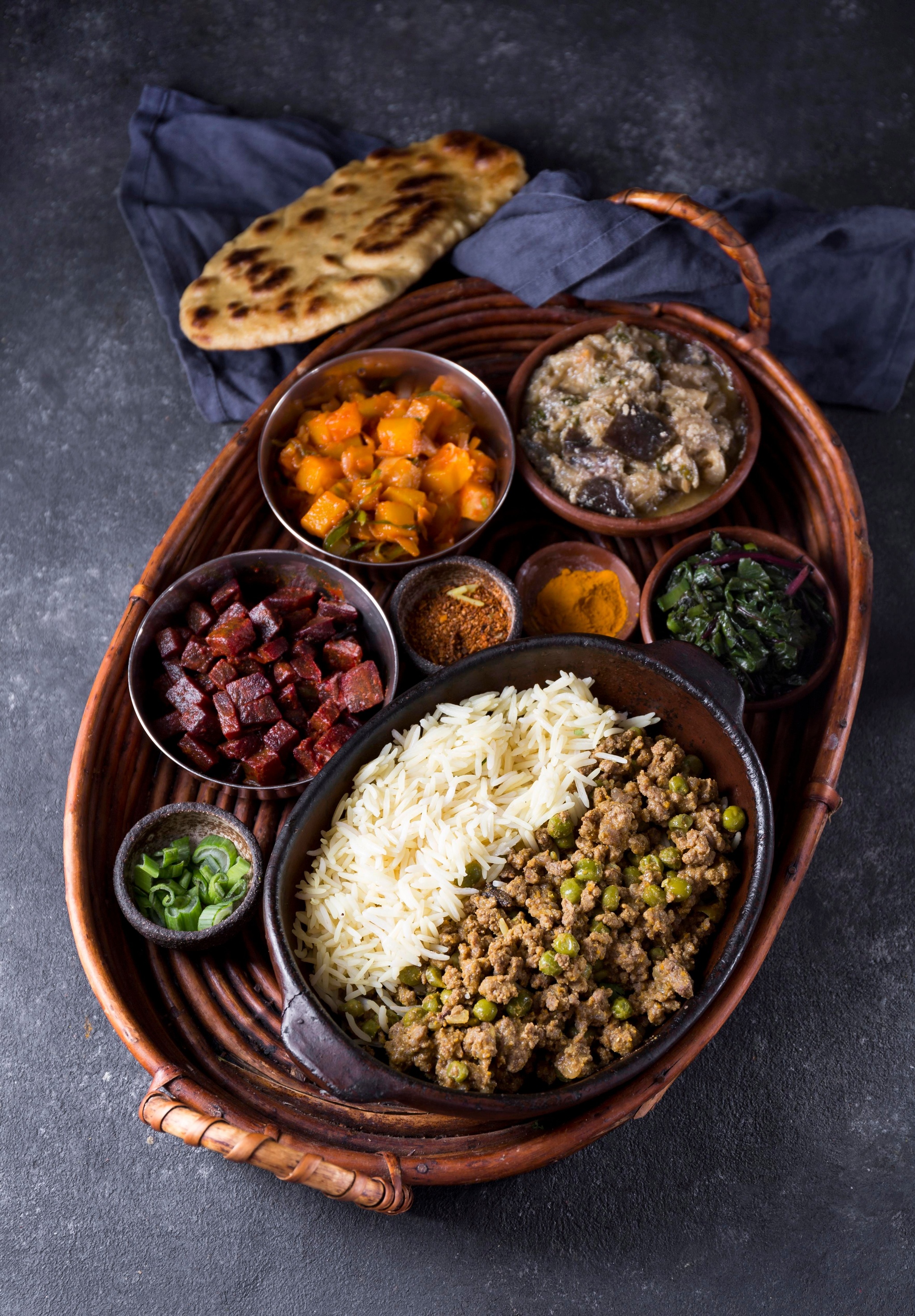 Traditional Parsi feast