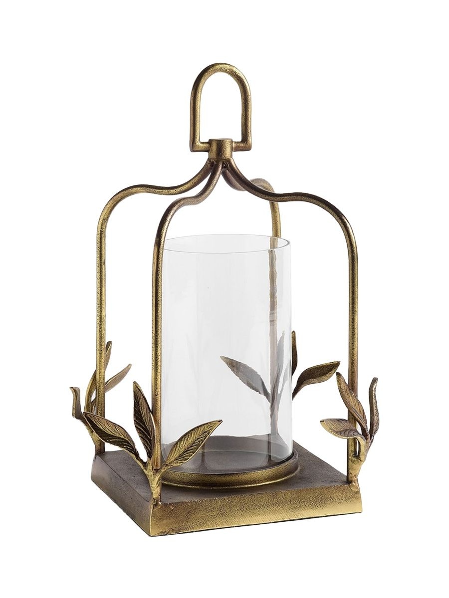 Botanical forged-iron lantern, Pottery Barn