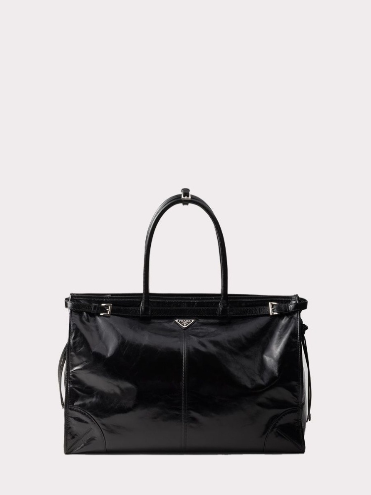 Prada leather tote bag