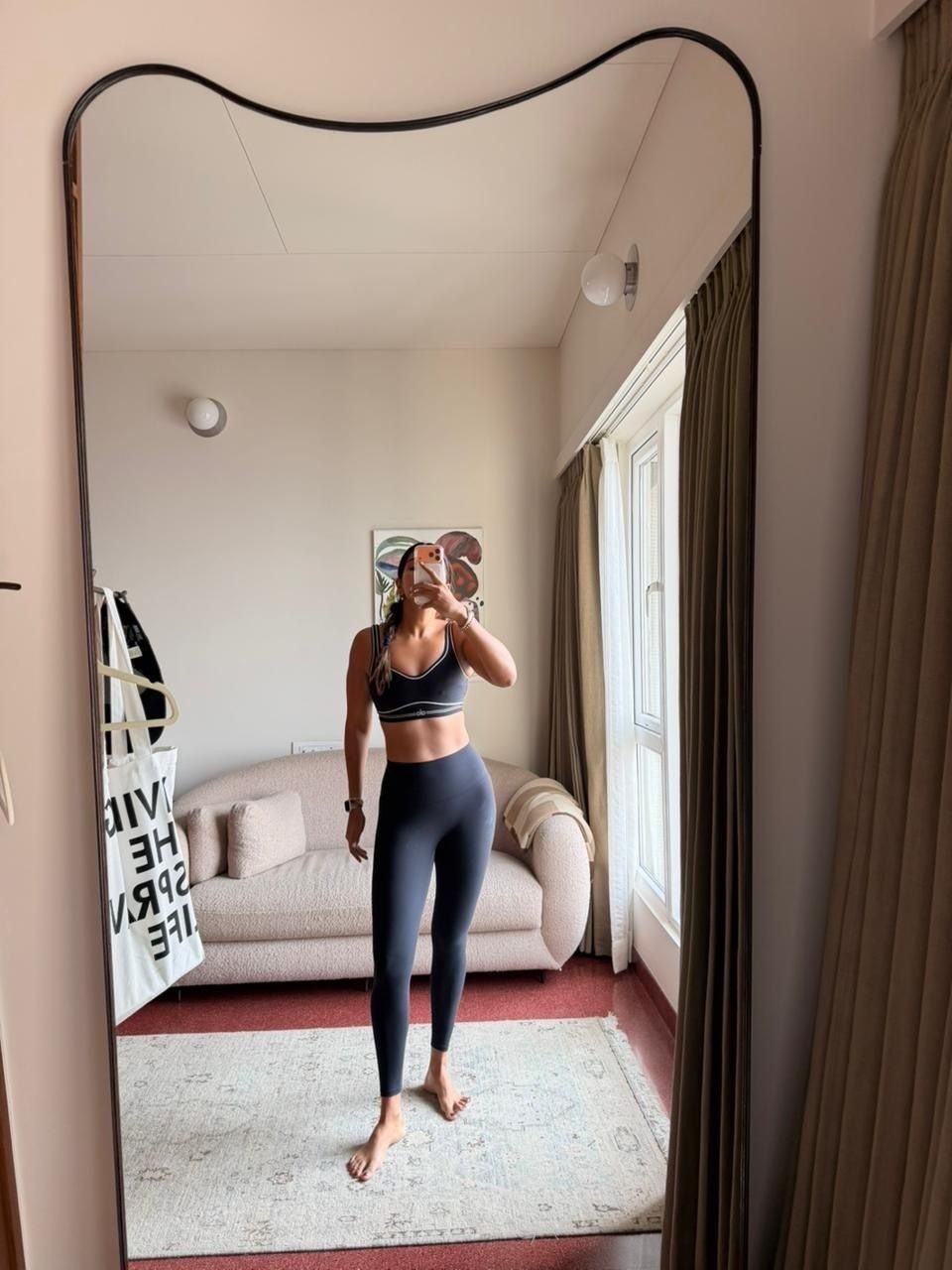 Stylist Priyanka Kapadia in her gym clothes