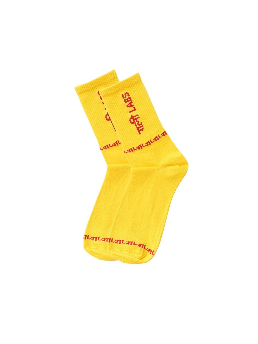 Gully Labs Chhatai Yellow Socks, Rakshabandhan Gift, The Nod Mag