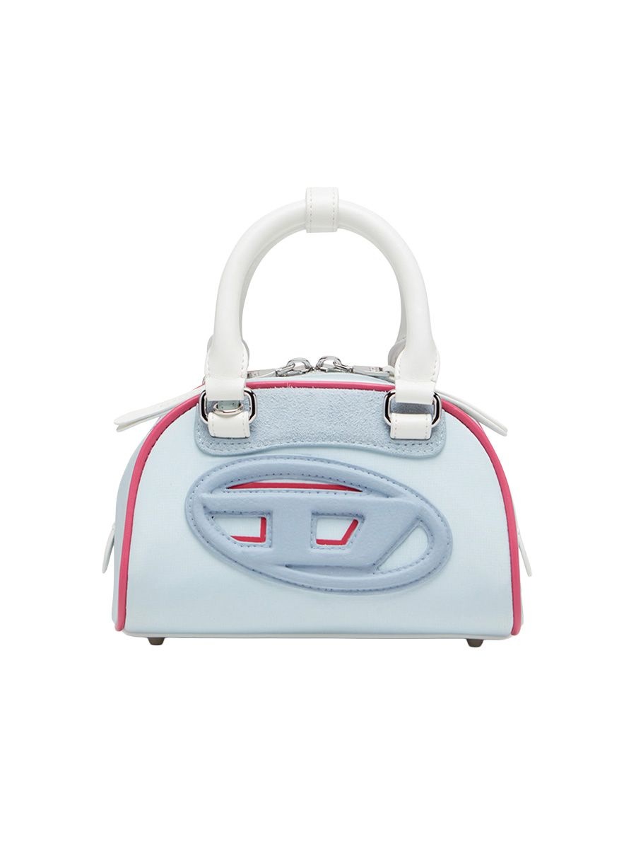 Light Blue 1DR Dome-Colour-block mini bowling bag, Rakshabandhan Gift, The Nod Mag