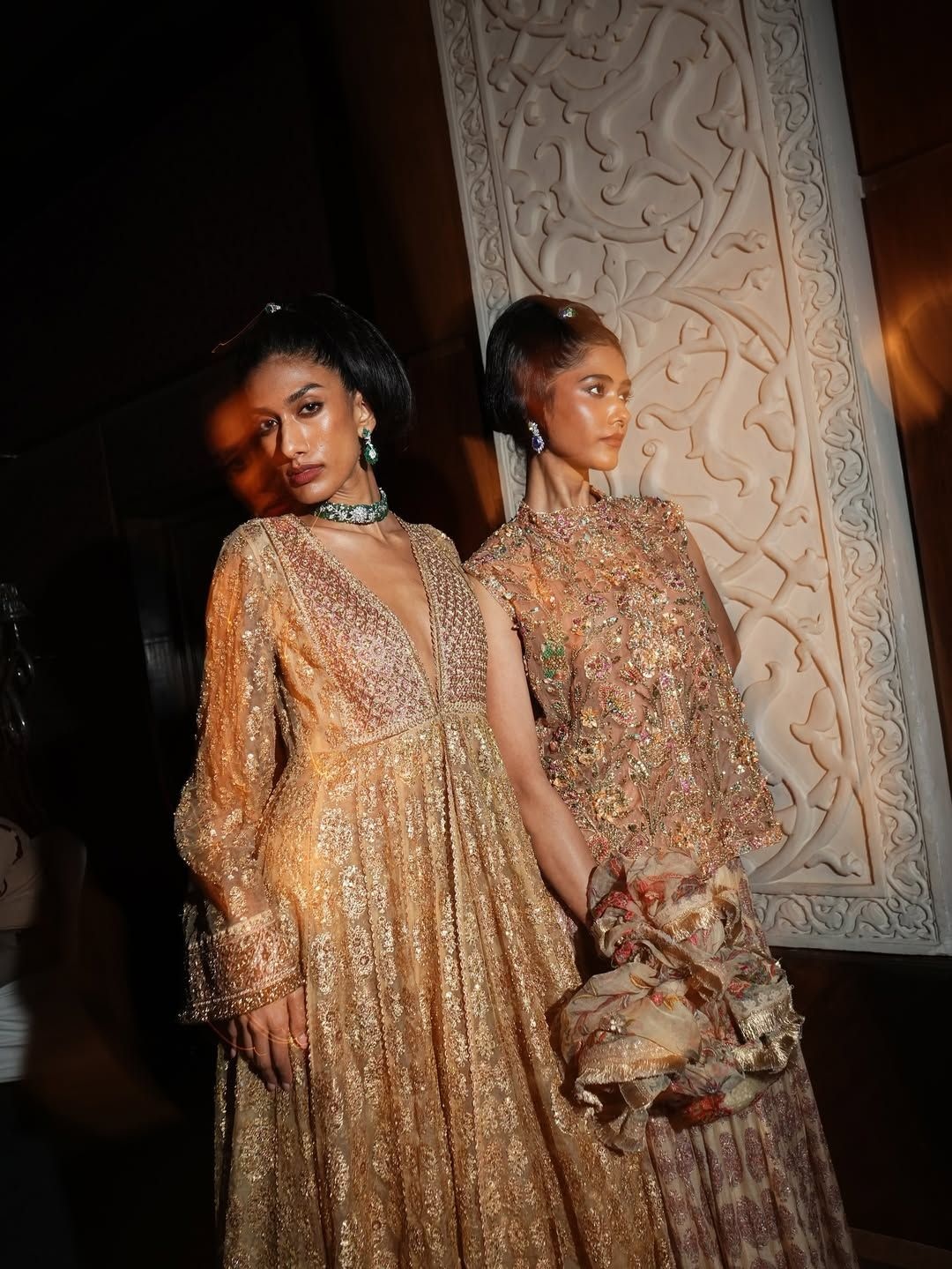 Looks from Ritu Kumar's India Couture Week 2025 collection