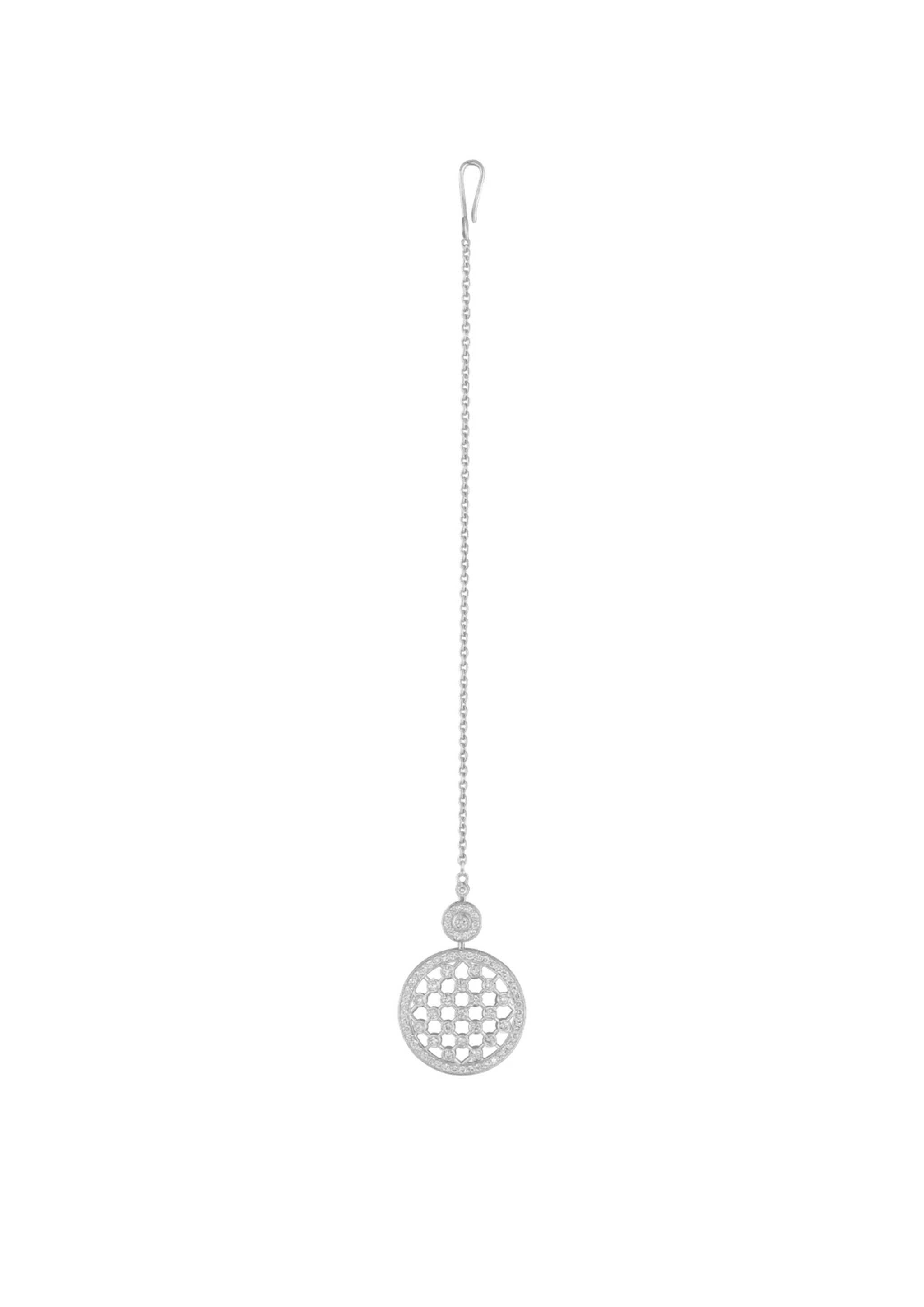 Kaj Fine Jewellery round diamond maangtikka