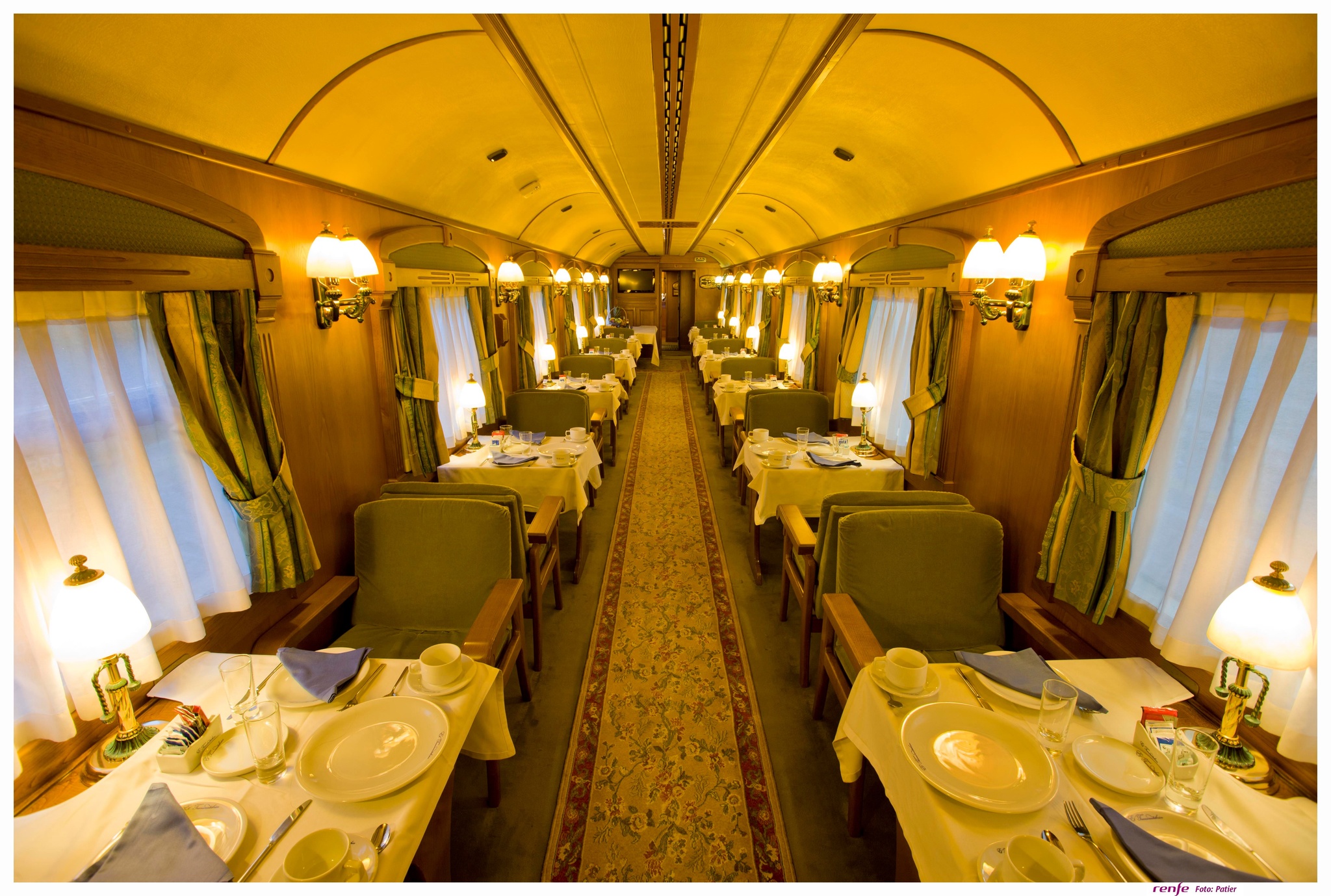 Dimly Lit Dining Car, Costa Verde Express, The Nod Mag 