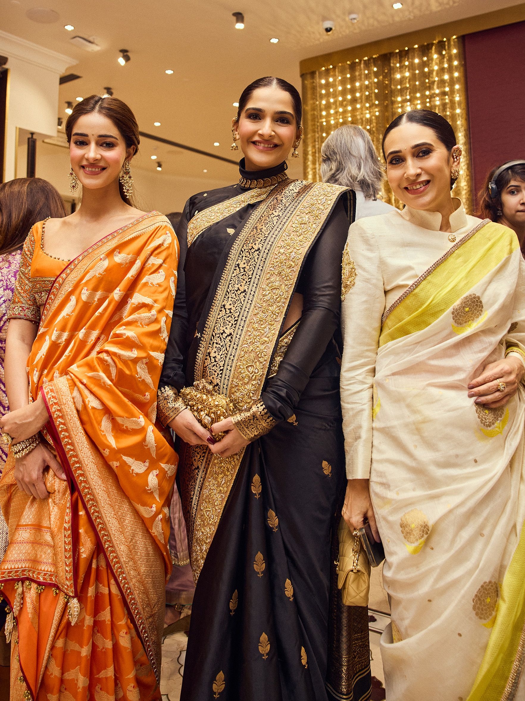 Sonam Kapoor, Ananya Pandey and Karishma Kapoor at the Swadesh event