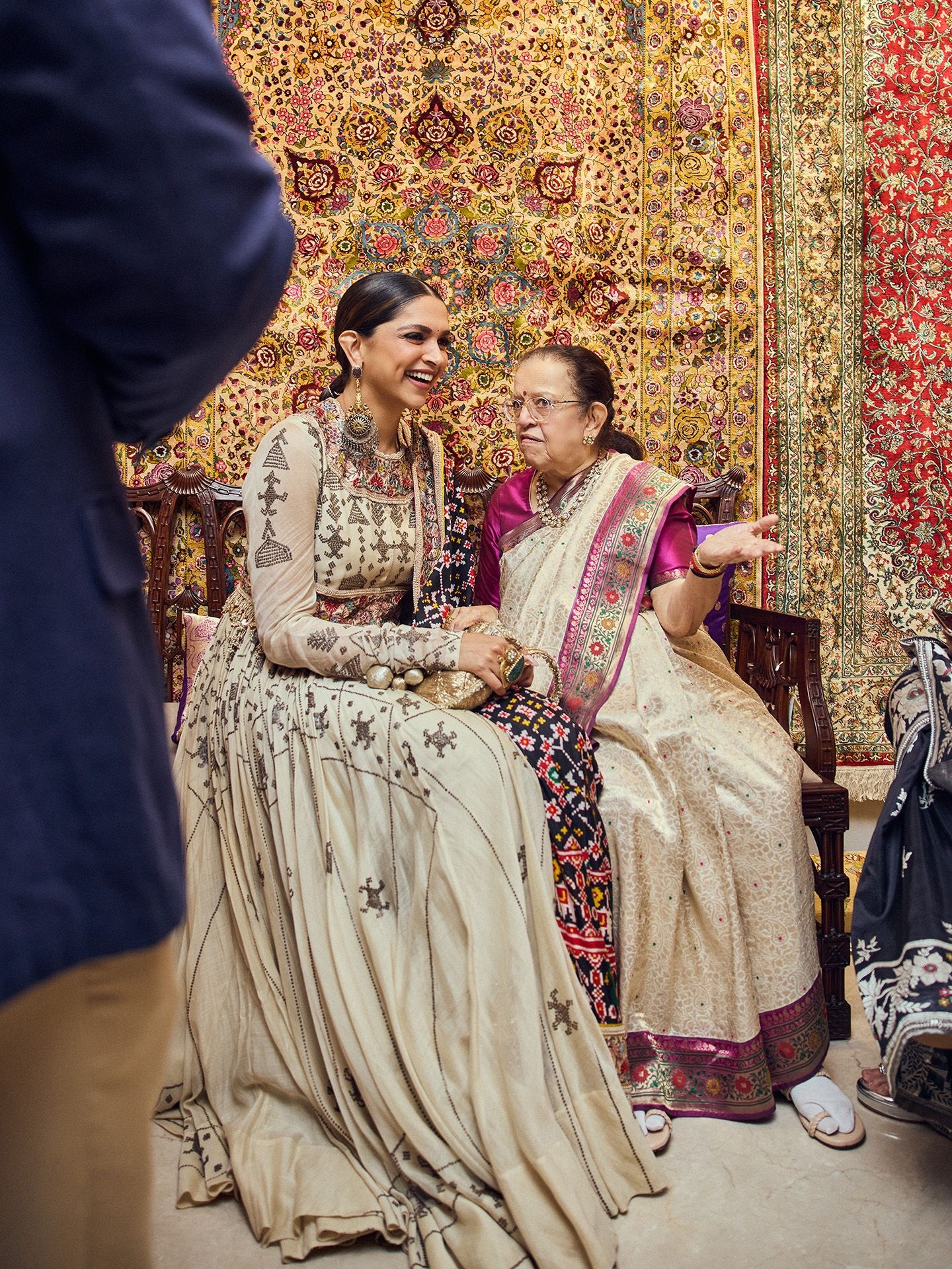 Deepika Padukone with Purnima Dalal at the Swadesh event