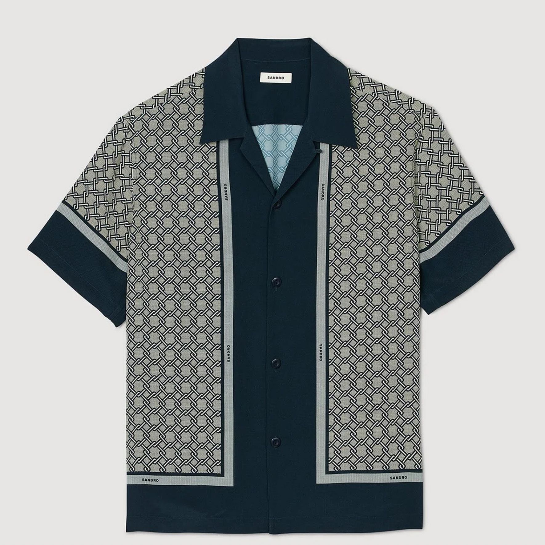 Sandro men's patterned shirt