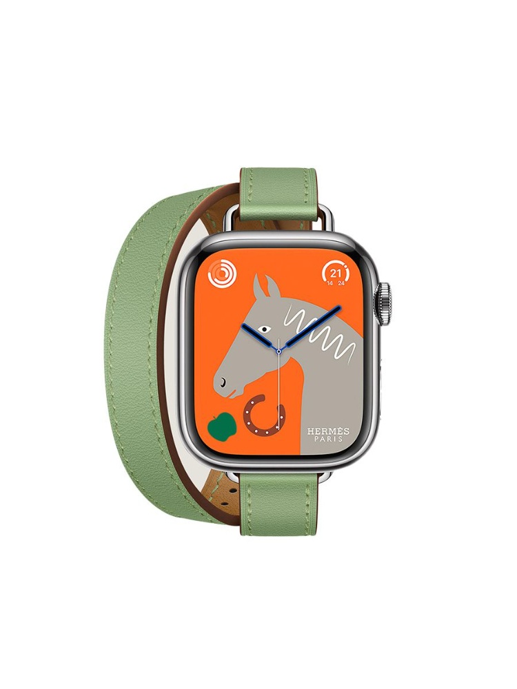 Hermès Double Tour Apple Watch Series 9 case & band 