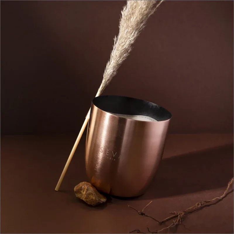 Candle in Rose Gold from Seva Home