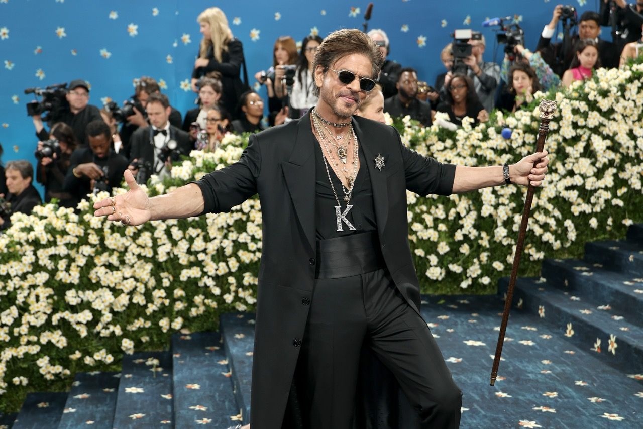 Shah Rukh Khan at the 2025 Met Gala in Sabyasachi
