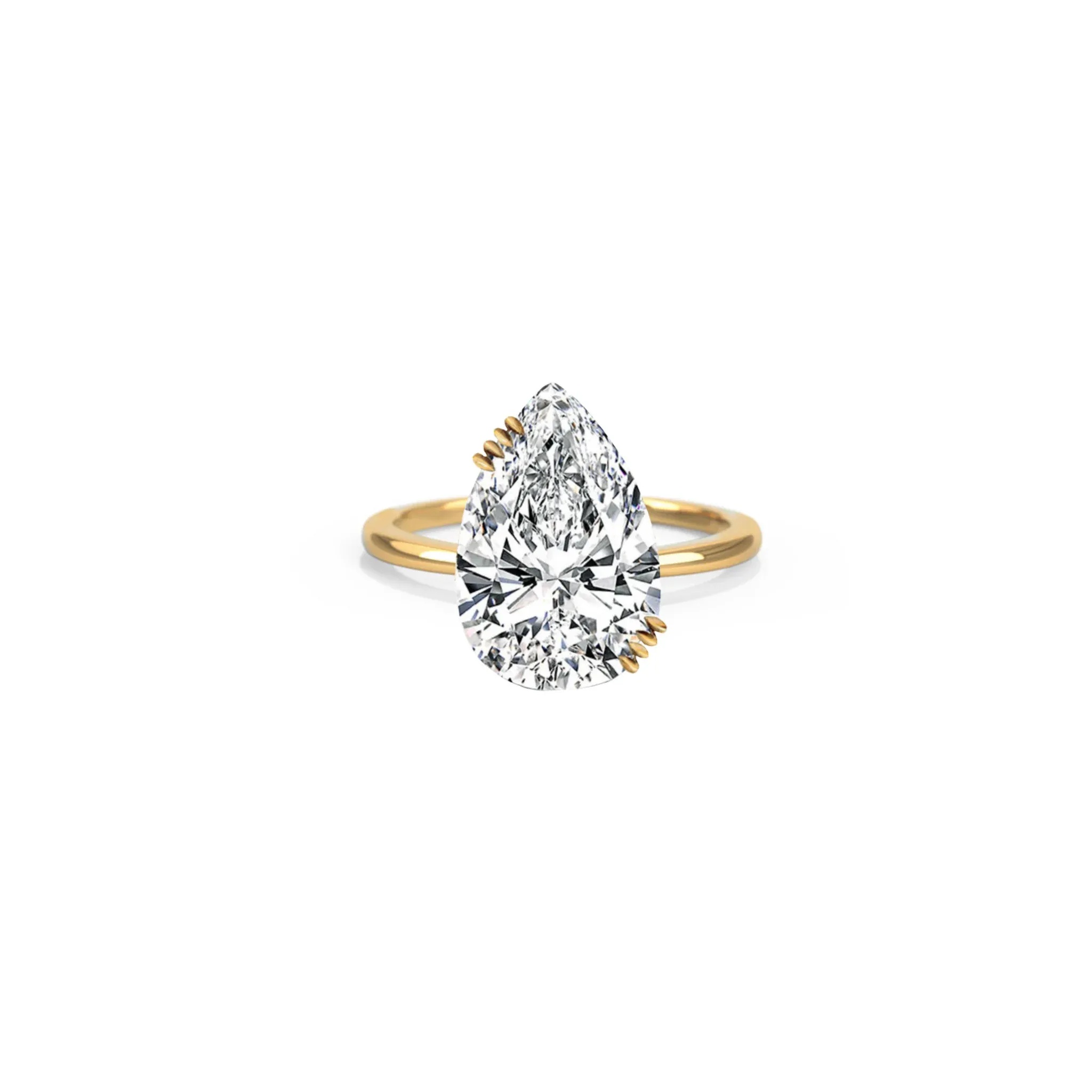 Shruti Sushma pear cut diamond ring
