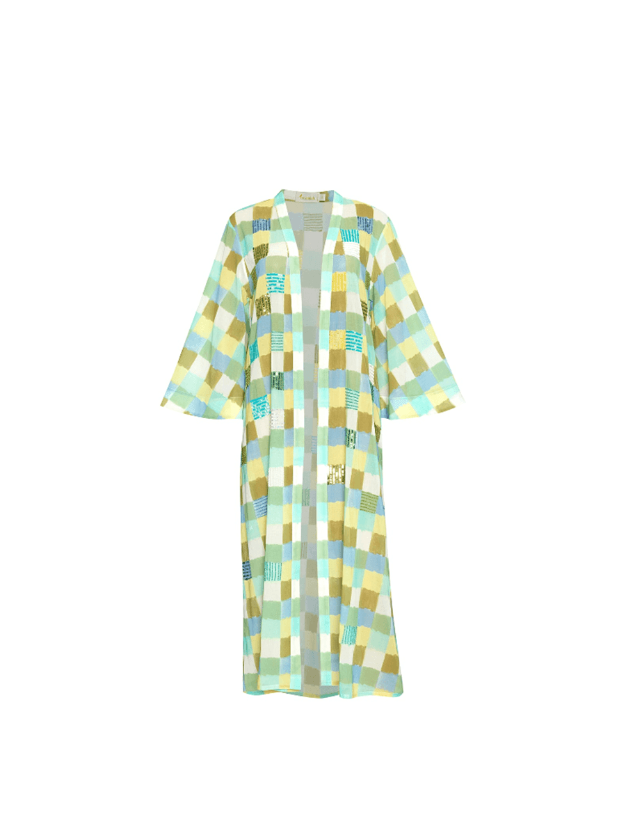 Studio Verandah Hand beaded kimono kaftan