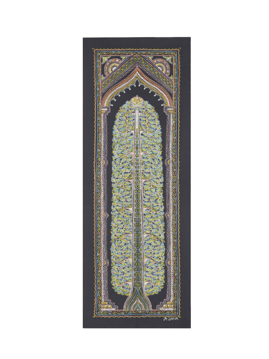 Rogan castor oil and pigment Jivandrishti painting, Swadesh