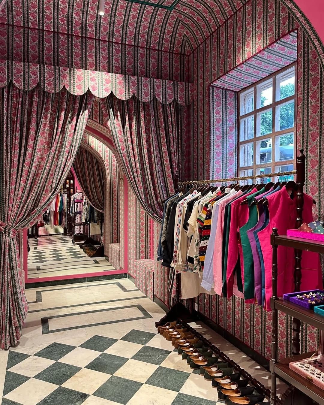 The trial room at The Palace Atelier