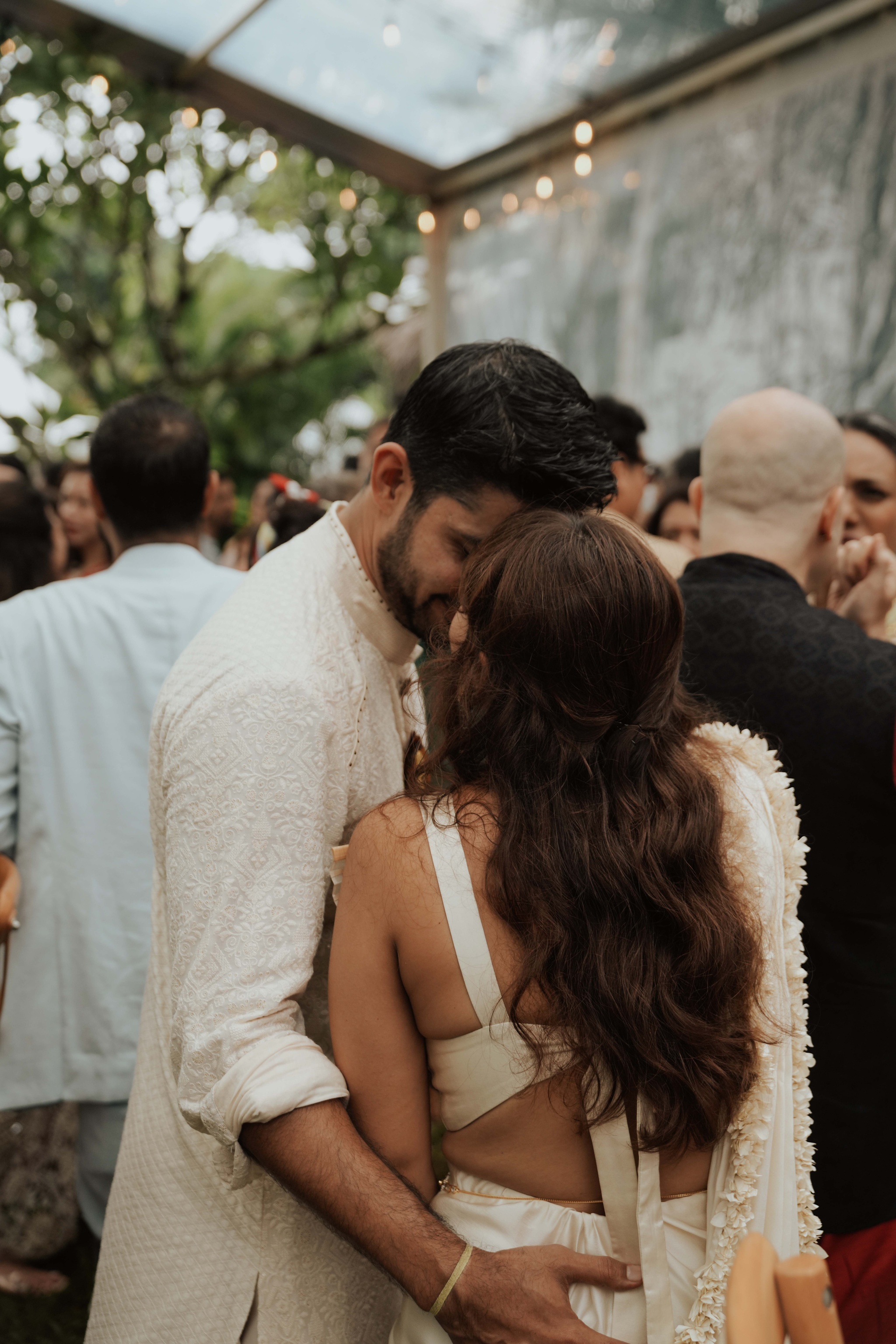 Vandana Verma and Shiv Burman at their wedding in Goa