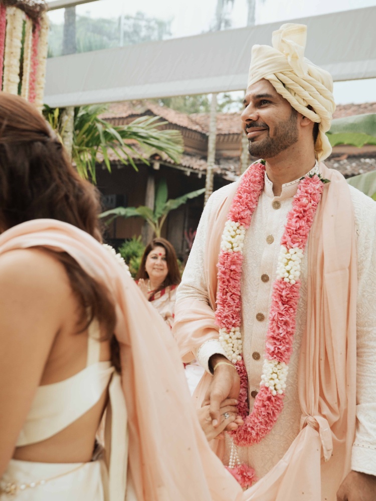 Shiv Burman at his wedding in Goa