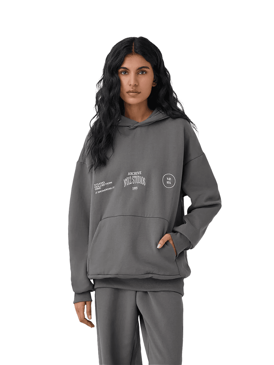 N012 Studio Hoodie in Brushed Nickel, Twelvth Edit