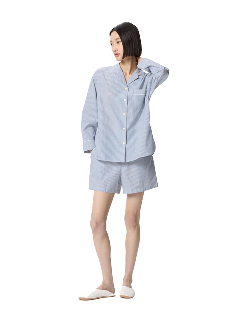 Uniqlo Long Sleeve Pinstripe Pajamas