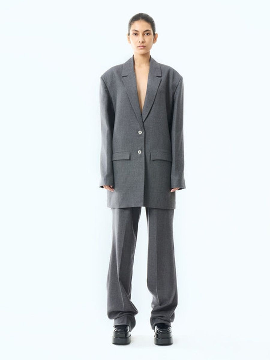 Ura oversized Vic blazer in grey
