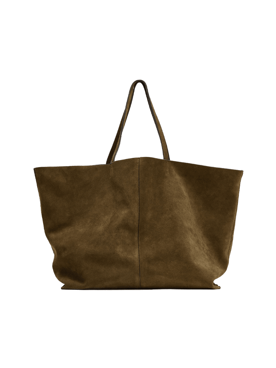 Zara maxi suede tote bag  
