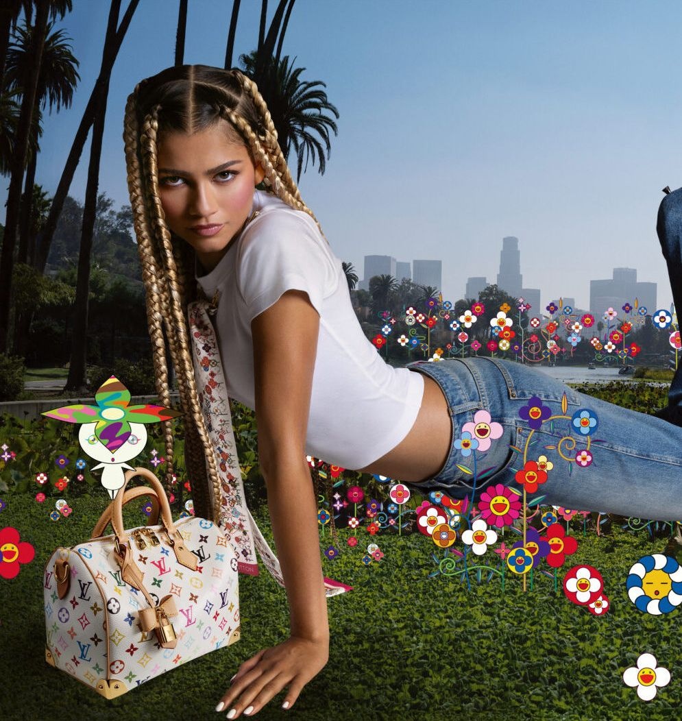 Zendaya with the Louis Vuitton Speedy Bag
