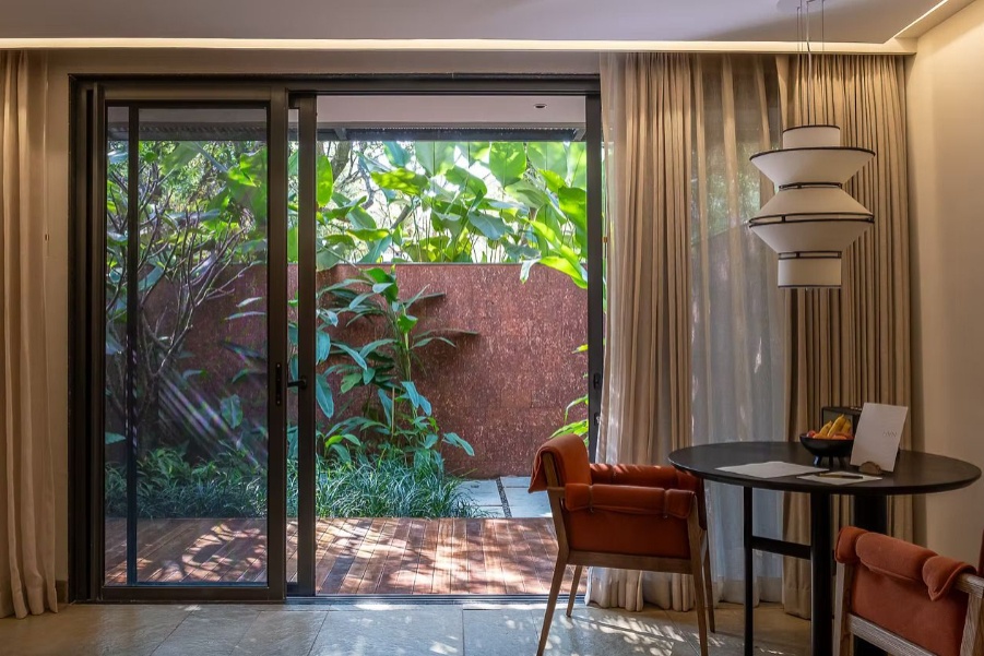 Private patio