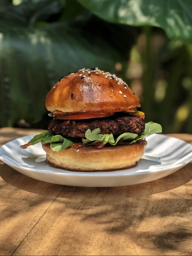 Fried chicken burger
