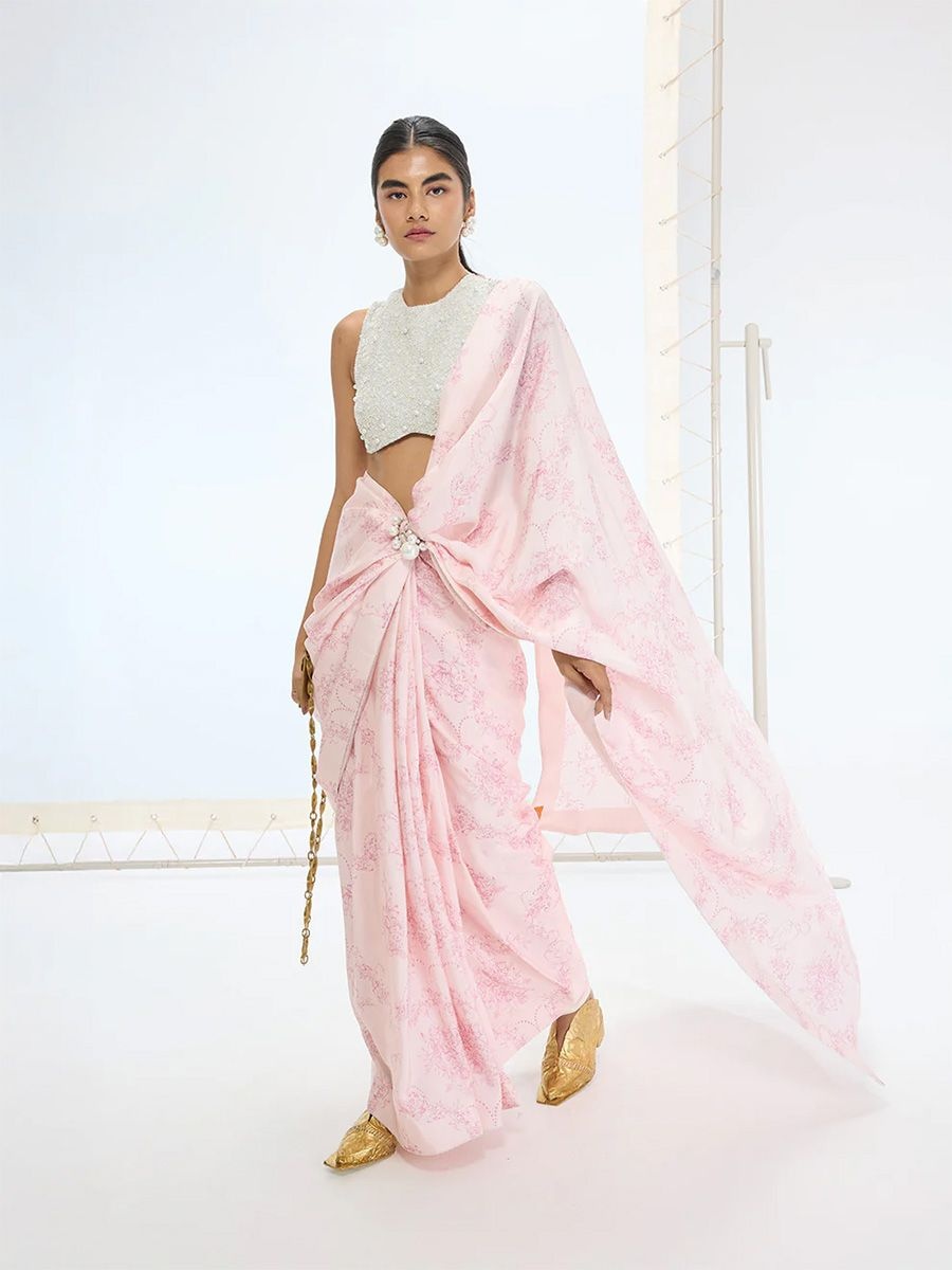 Ekaya Ruby Saree, The Nod Mag