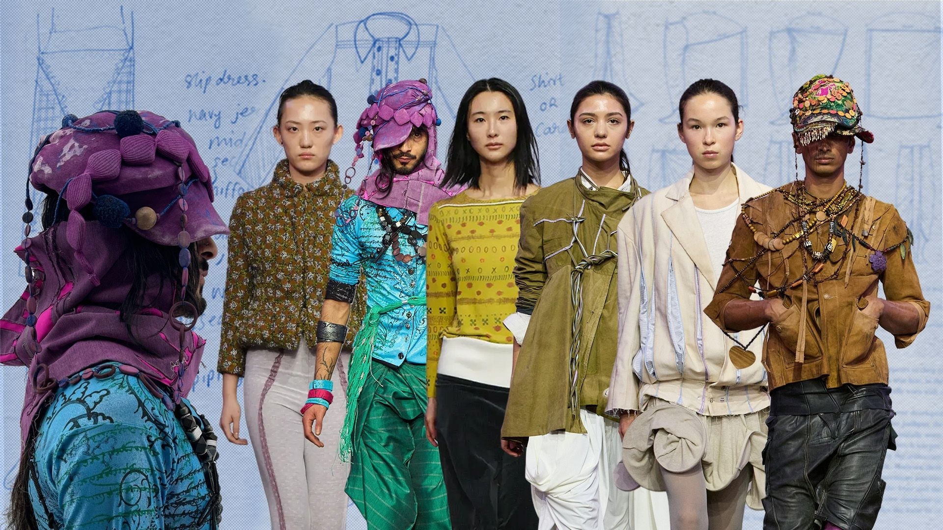 Looks by CMS graduates Adya, Kai Ghattaura, and Pranjali Menaria 