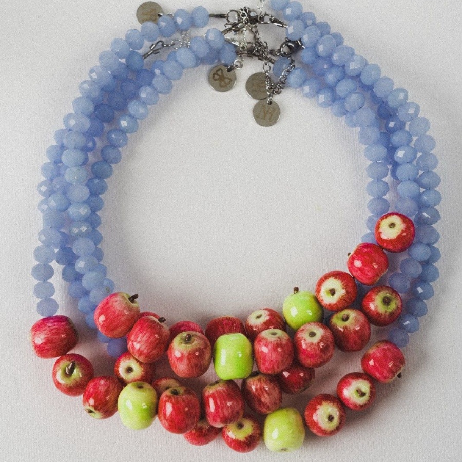 Green Apple intruder necklace by Nail Restaurant