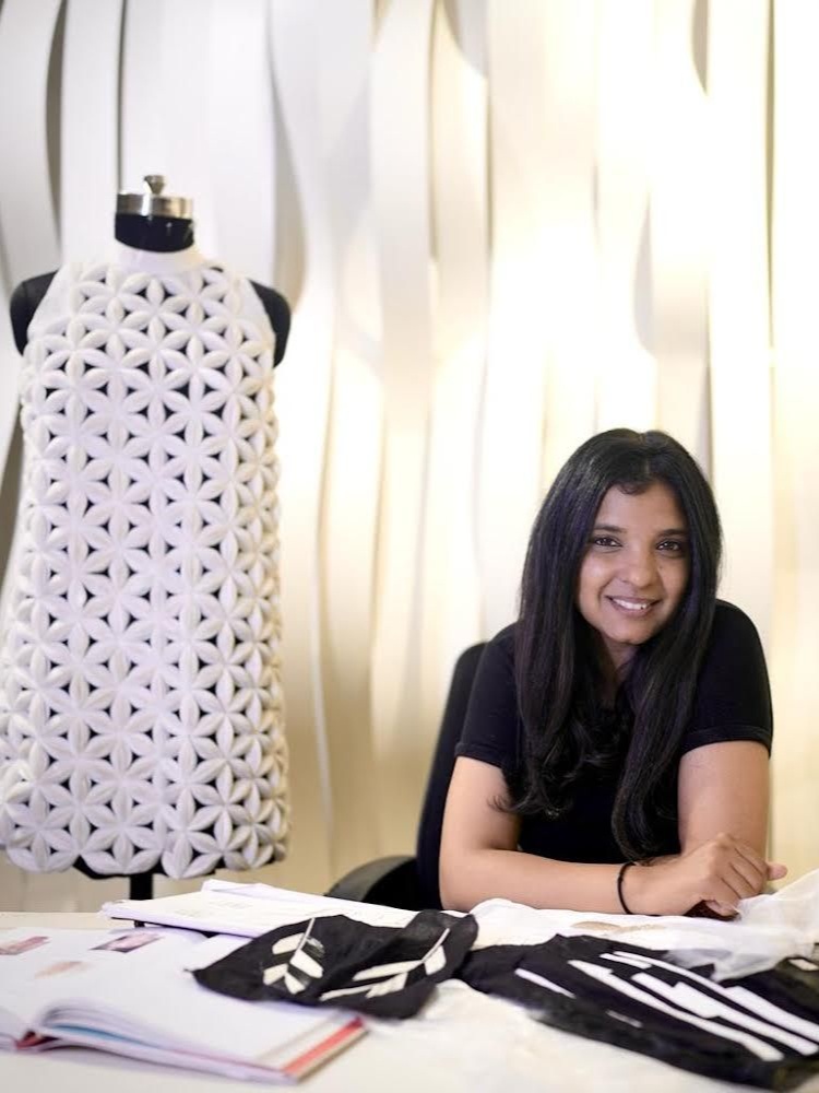 The designer Rimzim Dadu at her studio in New Delhi