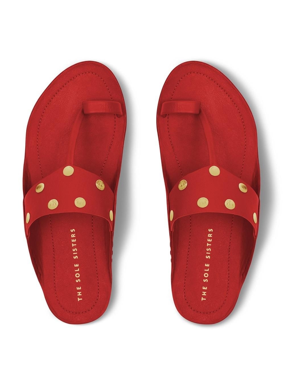 Gold polka dot kolhapuri, Sole Sisters