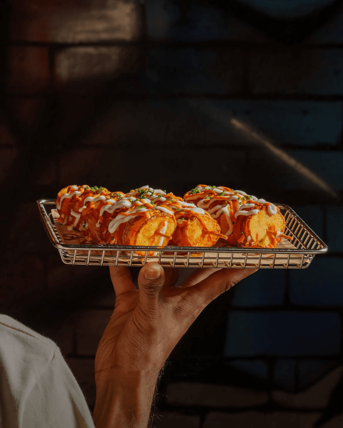 Potato skewers