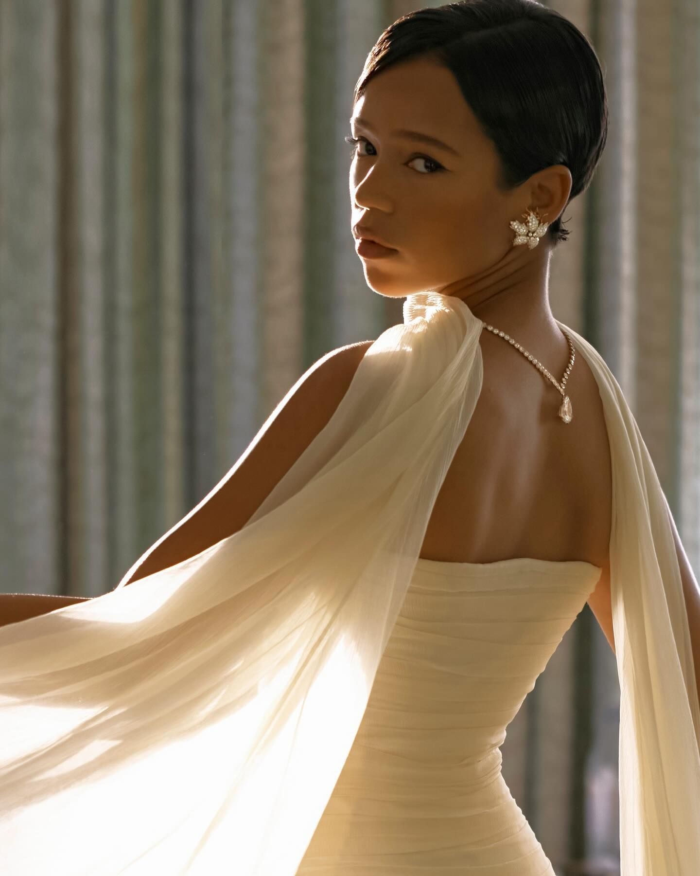 Taylor Russell, Tiffany And Co, backless jewellery, The Nod Mag