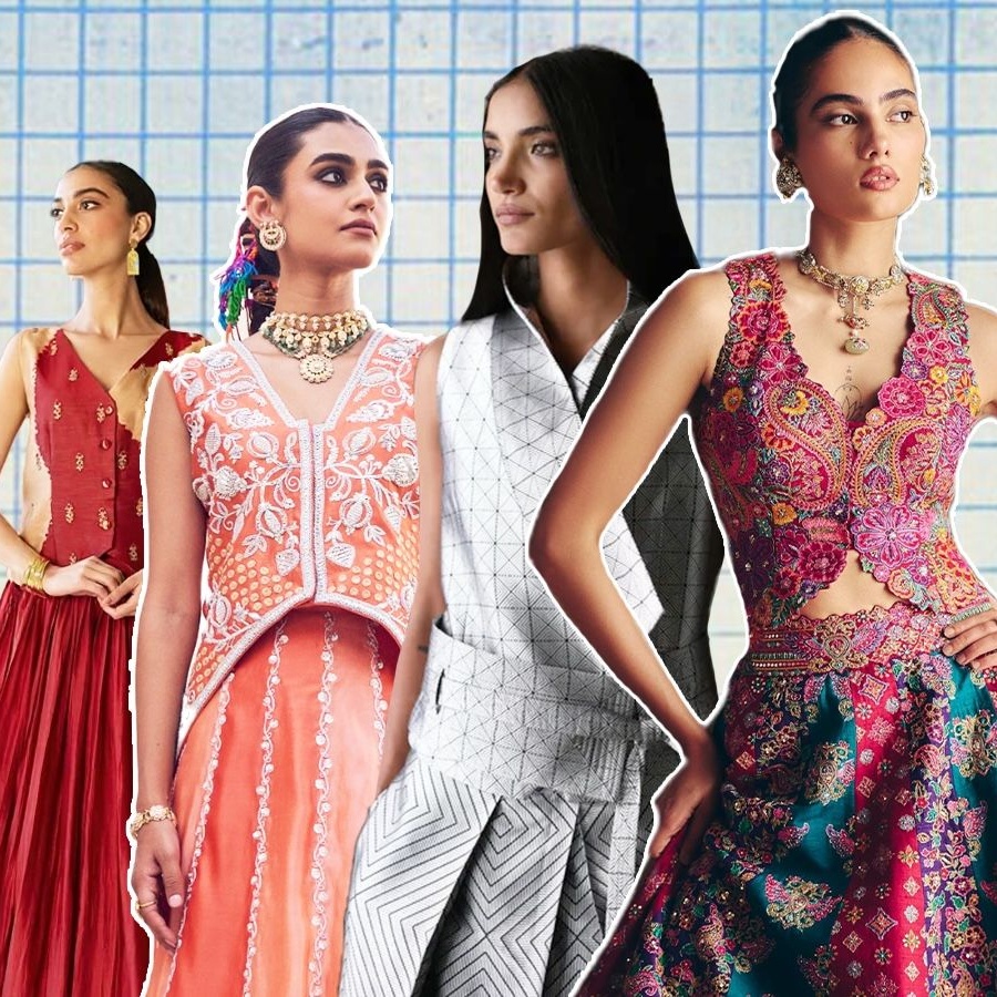 Waistcoats from Jodi, Label Anushree, Vinita Bhansali, Payal Khandwala, and Mrunalini Rao