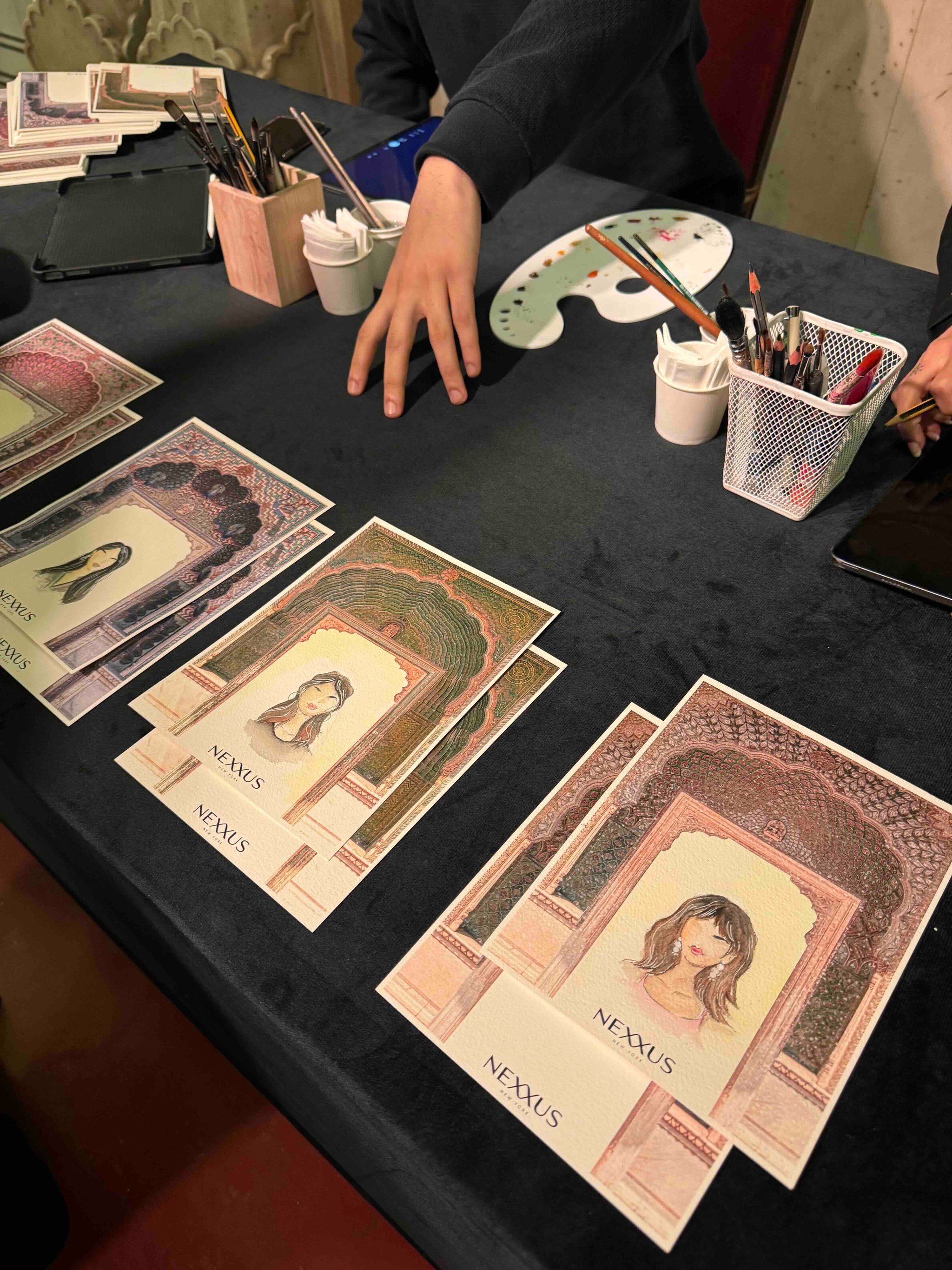 Hair illustrations by artists