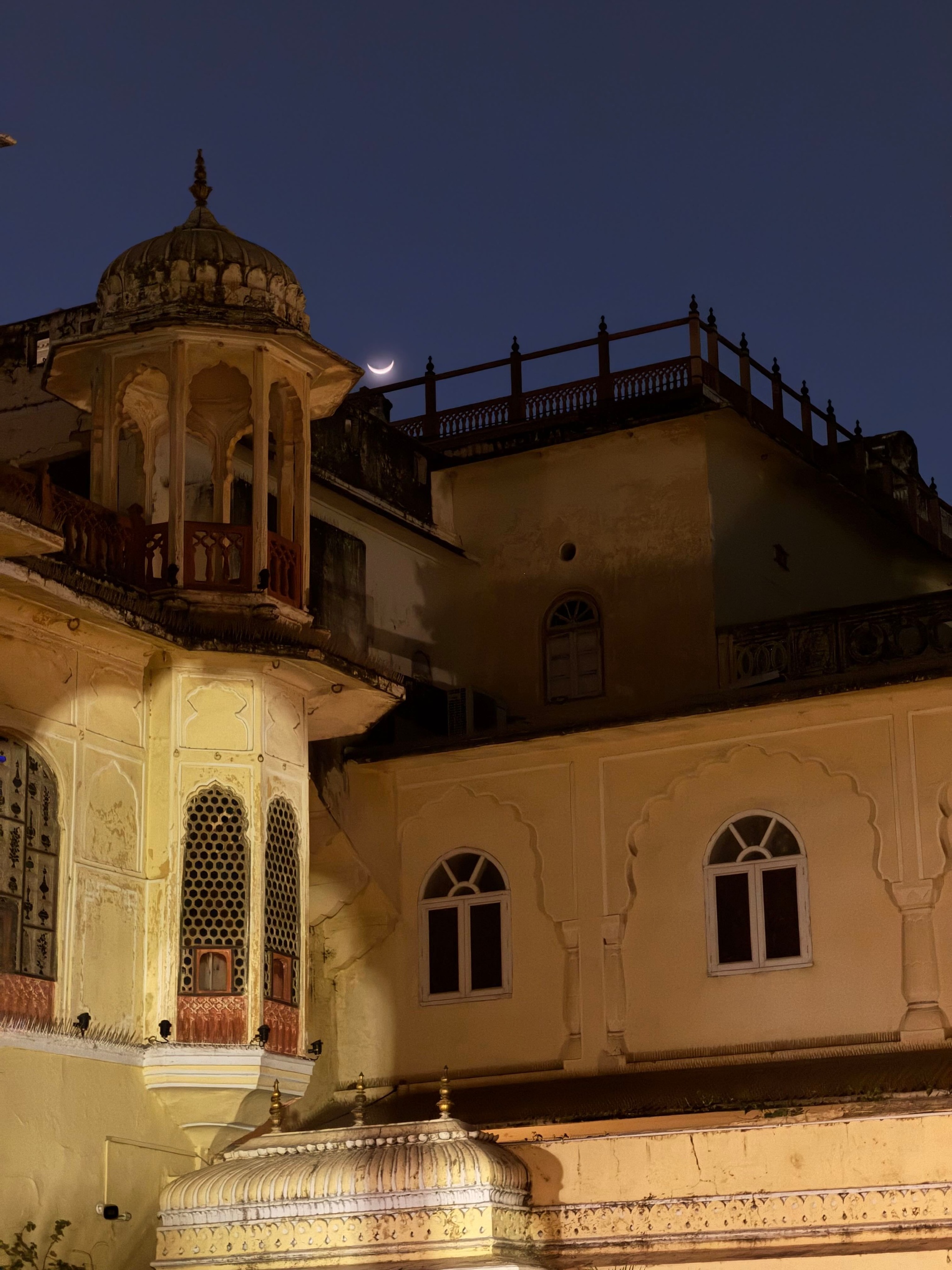 City Palace in Jaipur by night