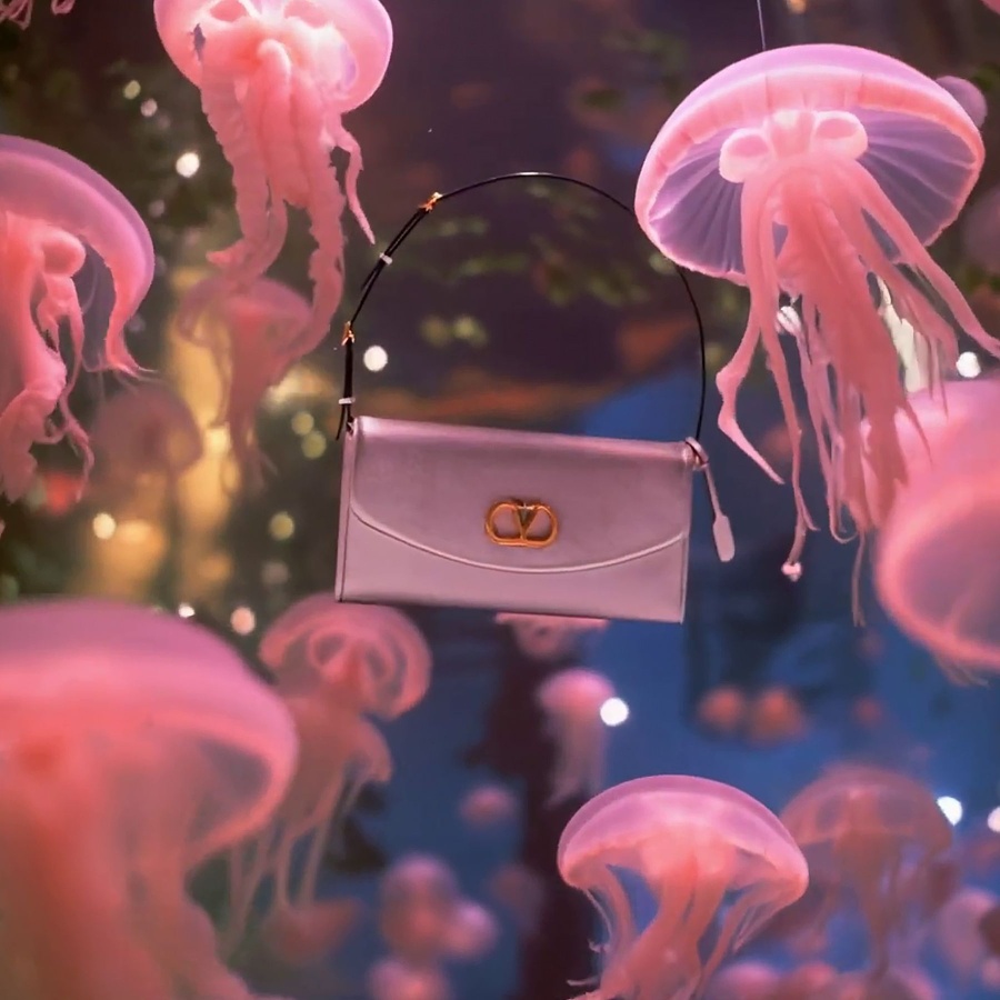 A still from The Valentino Garavani DeVain Digital Creative Project